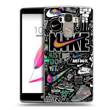 Силиконовый чехол на LG G4 Stylus с принтом Найк Силиконовый чехол на LG G4 Stylus с принтом Найк