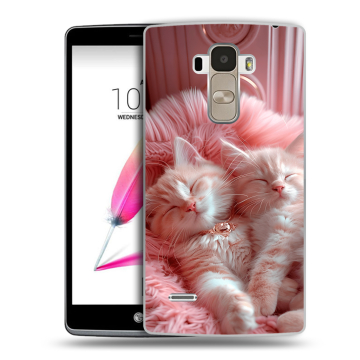 Силиконовый чехол на LG G4 Stylus с принтом котята котики Силиконовый чехол на LG G4 Stylus с принтом котята котики