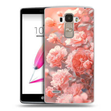 Силиконовый чехол на LG G4 Stylus с принтом Розы цветы