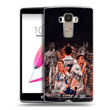 Силиконовый чехол на LG G4 Stylus с принтом Реал Роналдо Real Ronaldo