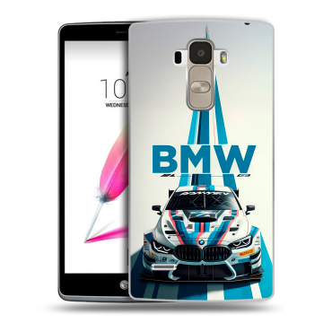 Силиконовый чехол на LG G4 Stylus с принтом БМВ BMW