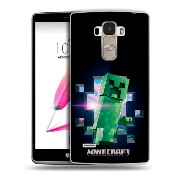 Силиконовый чехол на LG G4 Stylus с принтом Майнкрафт Minecraft