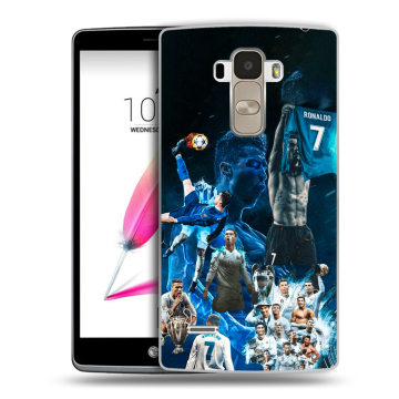 Силиконовый чехол на LG G4 Stylus с принтом Реал Роналдо Силиконовый чехол на LG G4 Stylus с принтом Реал Роналдо