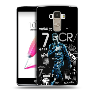 Силиконовый чехол на LG G4 Stylus с принтом Реал Роналдо