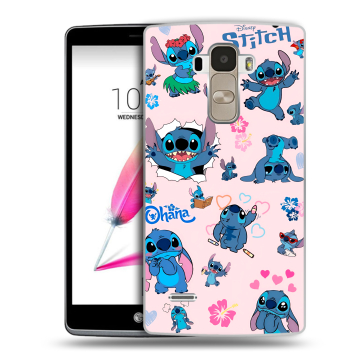 Силиконовый чехол на LG G4 Stylus с принтом Лило и Стич