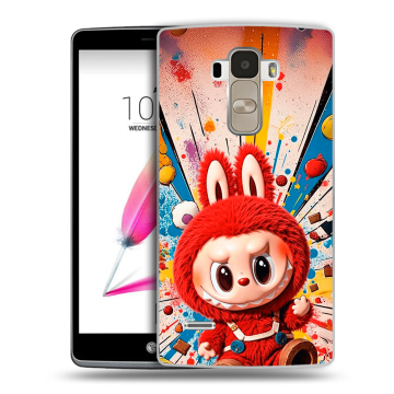 Силиконовый чехол на LG G4 Stylus с принтом Labubu Лабубу