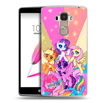 Силиконовый чехол на LG G4 Stylus с принтом My little pony Дружба чудо
