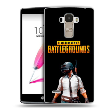 Силиконовый чехол на LG G4 Stylus с принтом PUGB ПАГБ