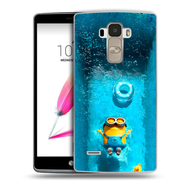 Силиконовый чехол на LG G4 Stylus с принтом Миньоны Силиконовый чехол на LG G4 Stylus с принтом Миньоны