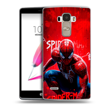 Силиконовый чехол на LG G4 Stylus с принтом Spiderman Человек паук Силиконовый чехол на LG G4 Stylus с принтом Spiderman Человек паук