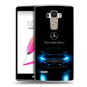 Силиконовый чехол на LG G4 Stylus с принтом Mercedes Мерседес