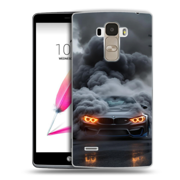 Силиконовый чехол на LG G4 Stylus с принтом BMW БМВ Силиконовый чехол на LG G4 Stylus с принтом BMW БМВ