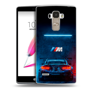 Силиконовый чехол на LG G4 Stylus с принтом BMW БМВ