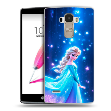 Силиконовый чехол на LG G4 Stylus с принтом Холодное сердце Frozen