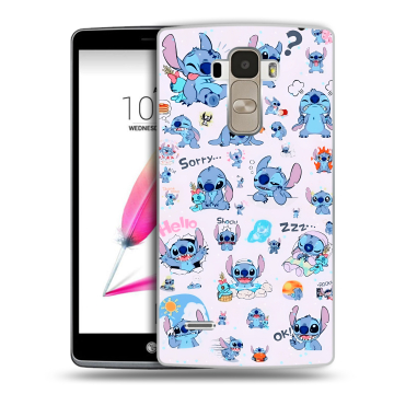 Силиконовый чехол на LG G4 Stylus с принтом Лило и Стич