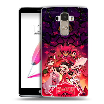 Силиконовый чехол на LG G4 Stylus с принтом Hazbin Hotel Отель Хазбин