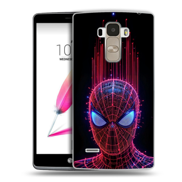 Силиконовый чехол на LG G4 Stylus с принтом Spiderman Человек паук