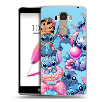 Силиконовый чехол на LG G4 Stylus с принтом Лило и Стич