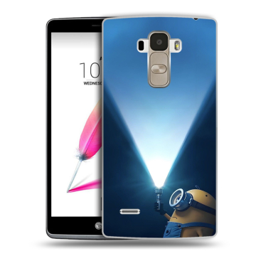 Силиконовый чехол на LG G4 Stylus с принтом Миньоны