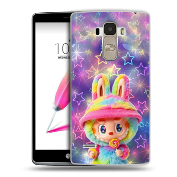 Силиконовый чехол на LG G4 Stylus с принтом Labubu Лабубу