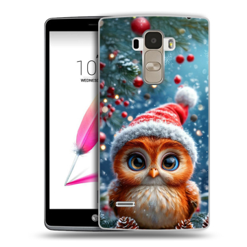 Силиконовый чехол на LG G4 Stylus с принтом Новый год