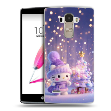Силиконовый чехол на LG G4 Stylus с принтом Новый год