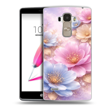 Силиконовый чехол на LG G4 Stylus с принтом женский