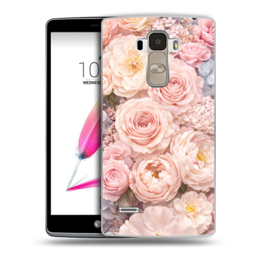 Силиконовый чехол на LG G4 Stylus с принтом женский