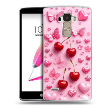 Силиконовый чехол на LG G4 Stylus с принтом для девочек