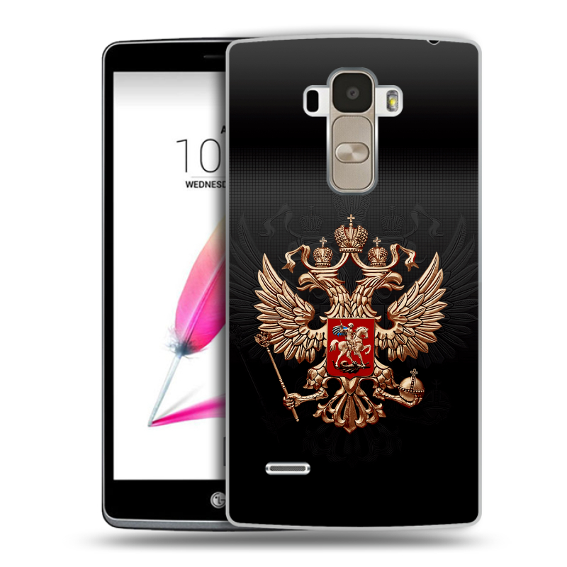 Пластиковый чехол на LG G4 Stylus с принтом Герб России Пластиковый чехол на LG G4 Stylus с принтом Герб России