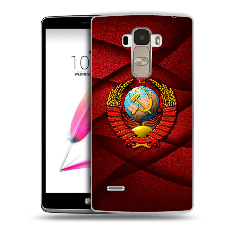 Силиконовый чехол на LG G4 Stylus с принтом Герб СССР Силиконовый чехол на LG G4 Stylus с принтом Герб СССР
