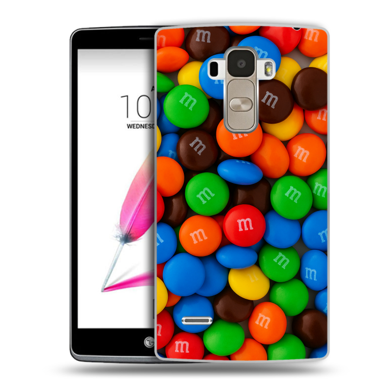 Силиконовый чехол на LG G4 Stylus с принтом Конфеты Силиконовый чехол на LG G4 Stylus с принтом Конфеты