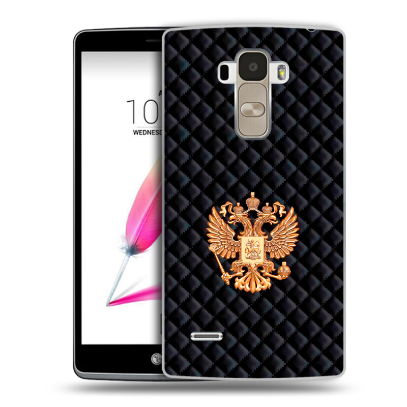 Пластиковый чехол на LG G4 Stylus с принтом Герб России принт Пластиковый чехол на LG G4 Stylus с принтом Герб России принт