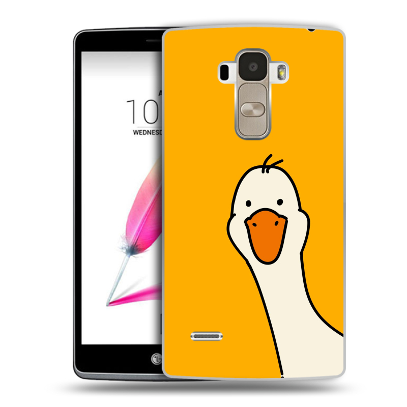 Пластиковый чехол на LG G4 Stylus с принтом Утка Пластиковый чехол на LG G4 Stylus с принтом Утка