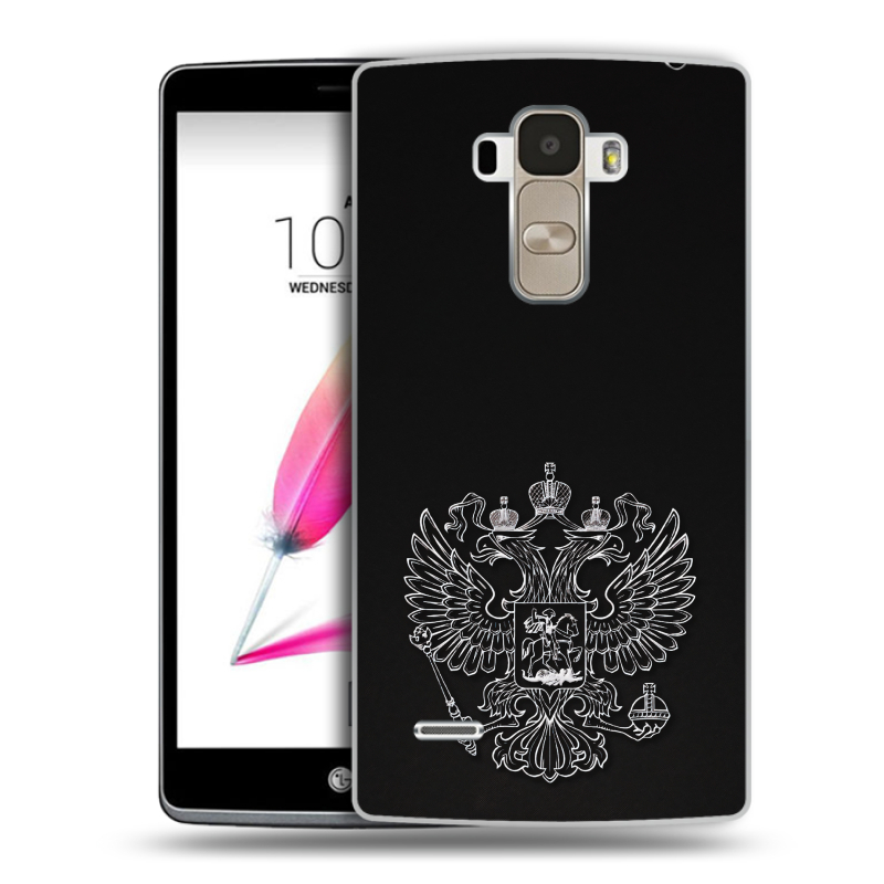 Силиконовый чехол на LG G4 Stylus с принтом Герб России Силиконовый чехол на LG G4 Stylus с принтом Герб России