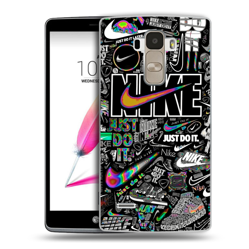 Пластиковый чехол на LG G4 Stylus с принтом Найк Пластиковый чехол на LG G4 Stylus с принтом Найк