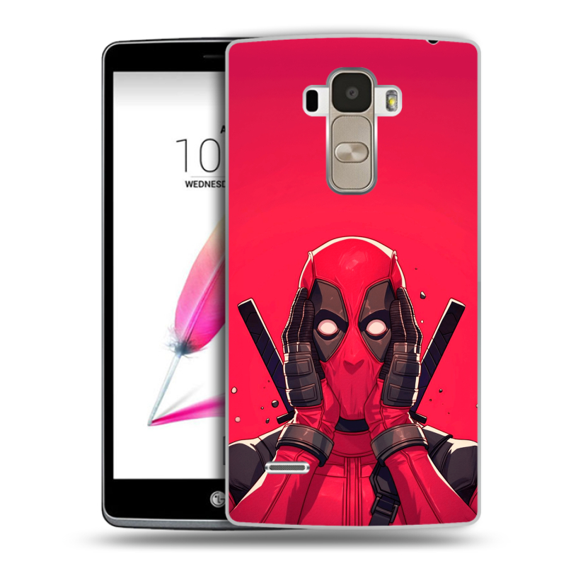 Пластиковый чехол на LG G4 Stylus с принтом Дедпул Deadpool Пластиковый чехол на LG G4 Stylus с принтом Дедпул Deadpool