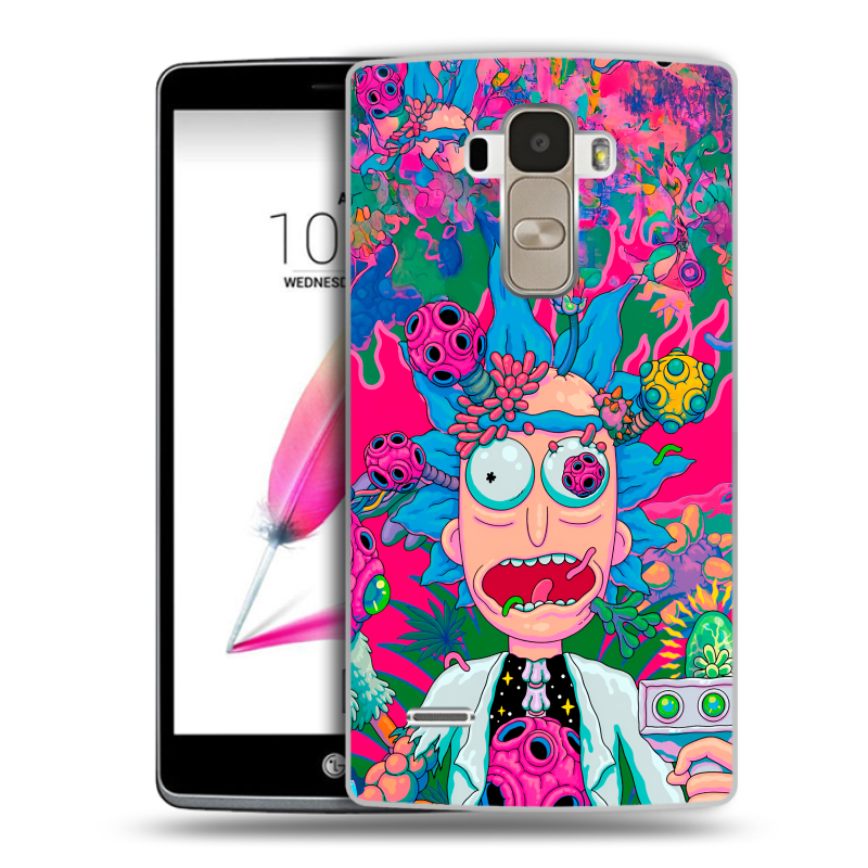 Пластиковый чехол на LG G4 Stylus с принтом Рик и Морти Rick Morty Пластиковый чехол на LG G4 Stylus с принтом Рик и Морти Rick Morty