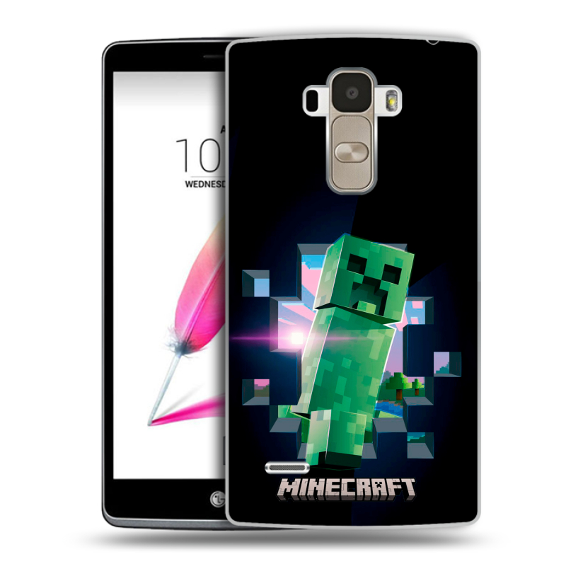 Пластиковый чехол на LG G4 Stylus с принтом Майнкрафт Minecraft Пластиковый чехол на LG G4 Stylus с принтом Майнкрафт Minecraft