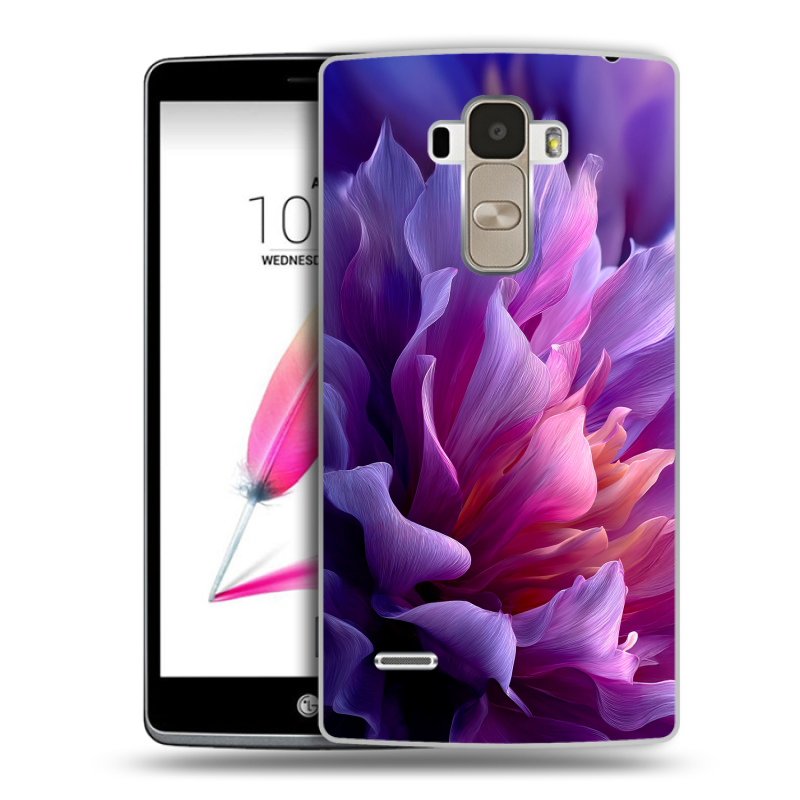 Пластиковый чехол на LG G4 Stylus с принтом женский цветы Пластиковый чехол на LG G4 Stylus с принтом женский цветы