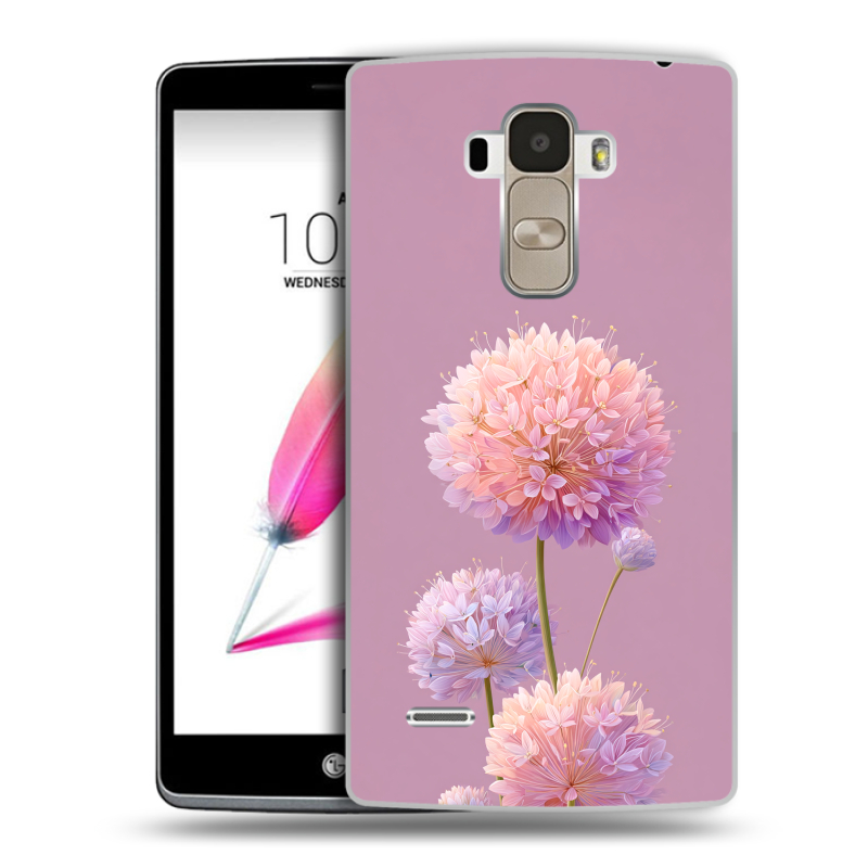 Пластиковый чехол на LG G4 Stylus с принтом Цветы Пластиковый чехол на LG G4 Stylus с принтом Цветы