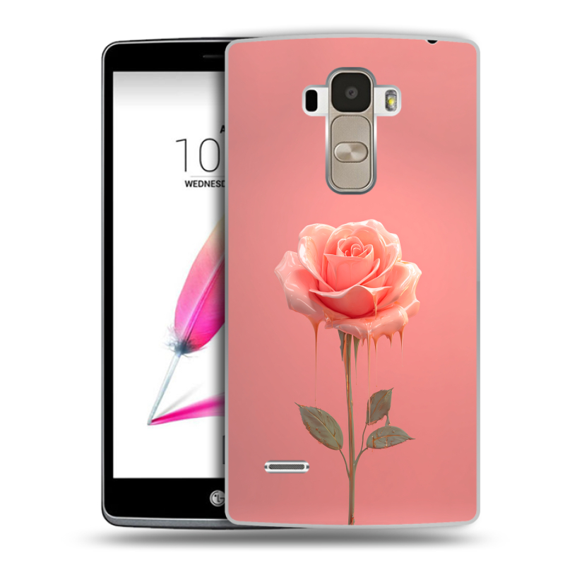 Пластиковый чехол на LG G4 Stylus с принтом Розовая роза Пластиковый чехол на LG G4 Stylus с принтом Розовая роза