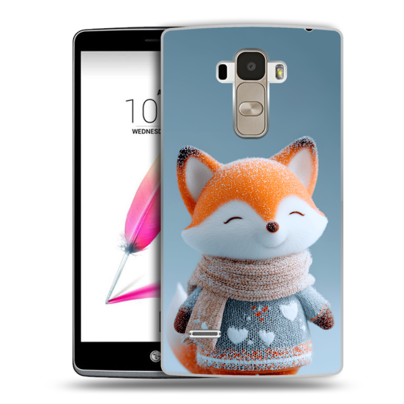 Силиконовый чехол на LG G4 Stylus с принтом Лиса Силиконовый чехол на LG G4 Stylus с принтом Лиса