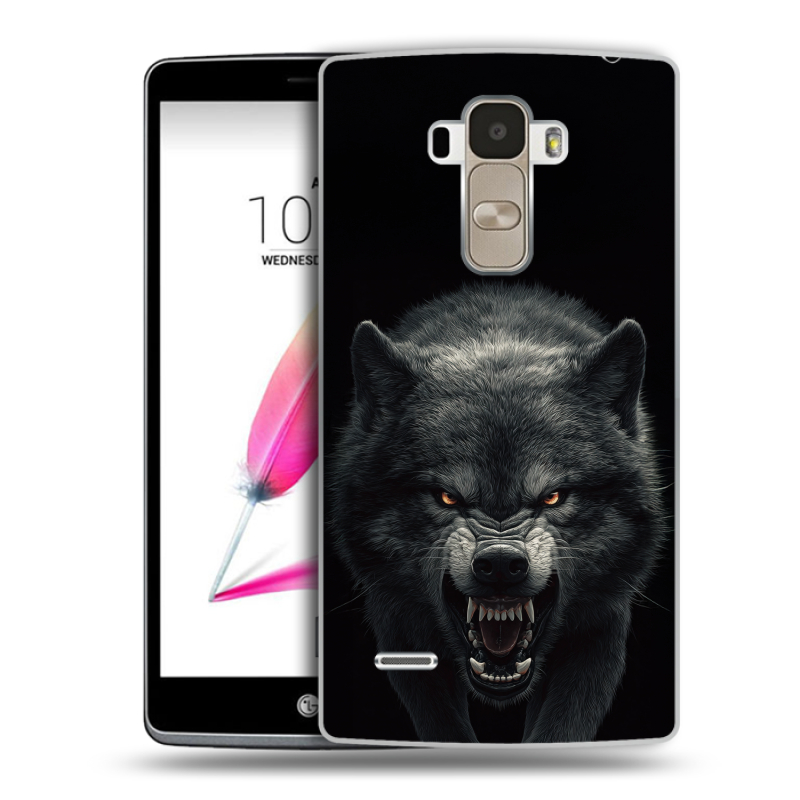 Пластиковый чехол на LG G4 Stylus с принтом Волк Пластиковый чехол на LG G4 Stylus с принтом Волк