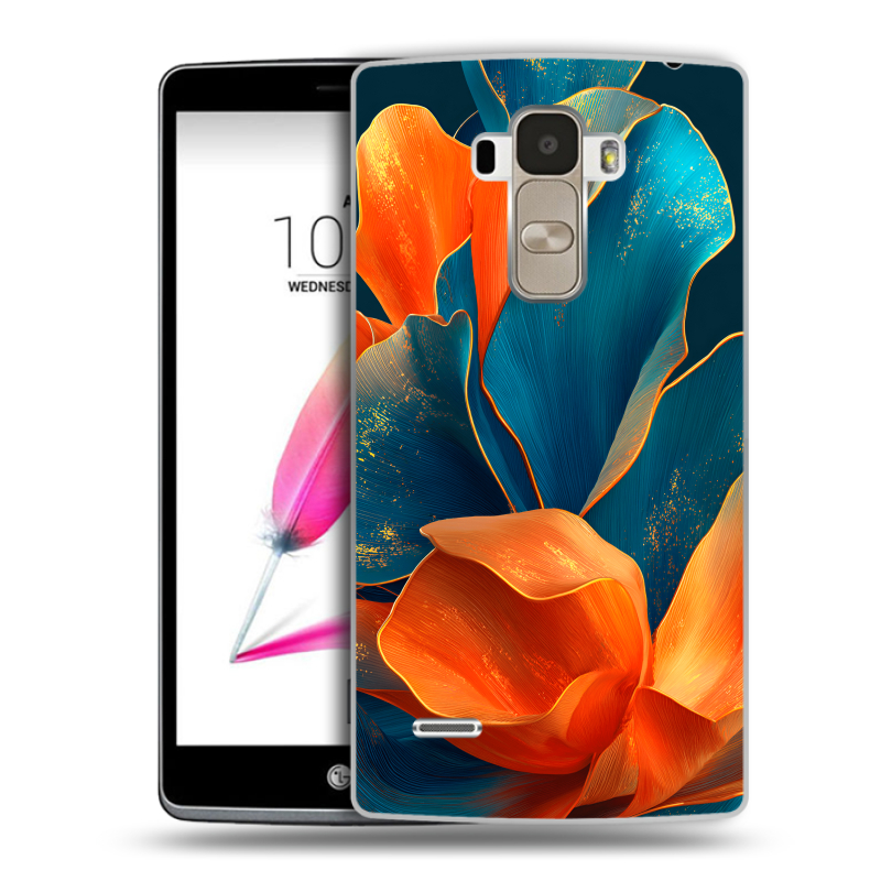 Силиконовый чехол на LG G4 Stylus с принтом Цветы Силиконовый чехол на LG G4 Stylus с принтом Цветы