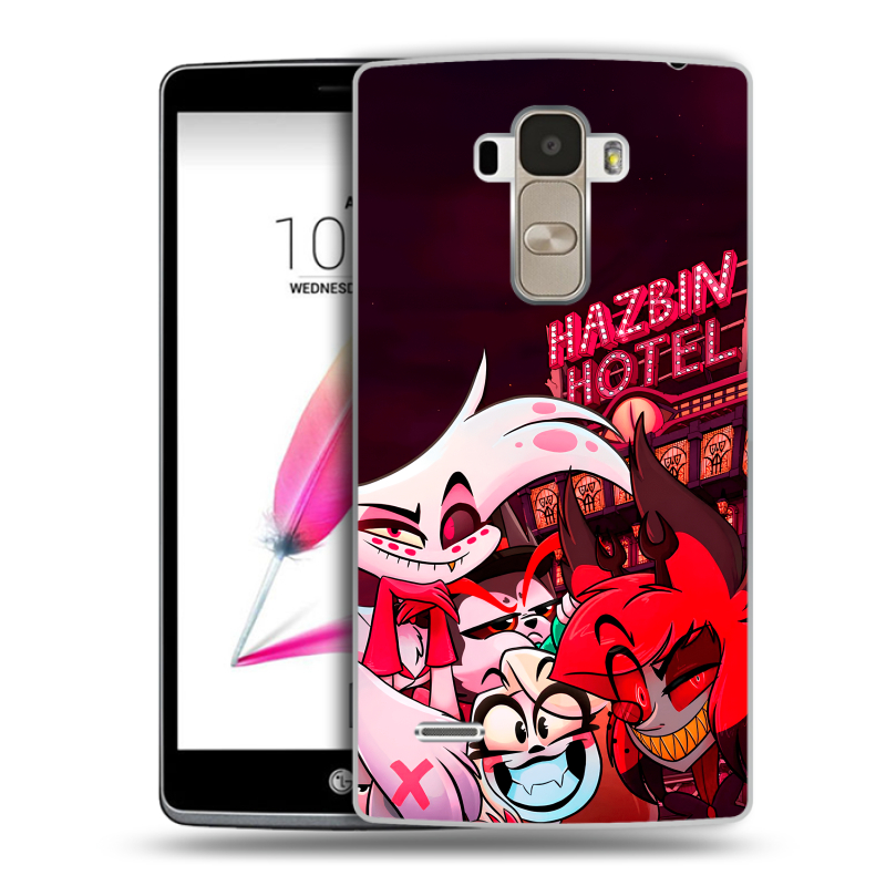Пластиковый чехол на LG G4 Stylus с принтом Hazbin Hotel Отель Хазбин Пластиковый чехол на LG G4 Stylus с принтом Hazbin Hotel Отель Хазбин
