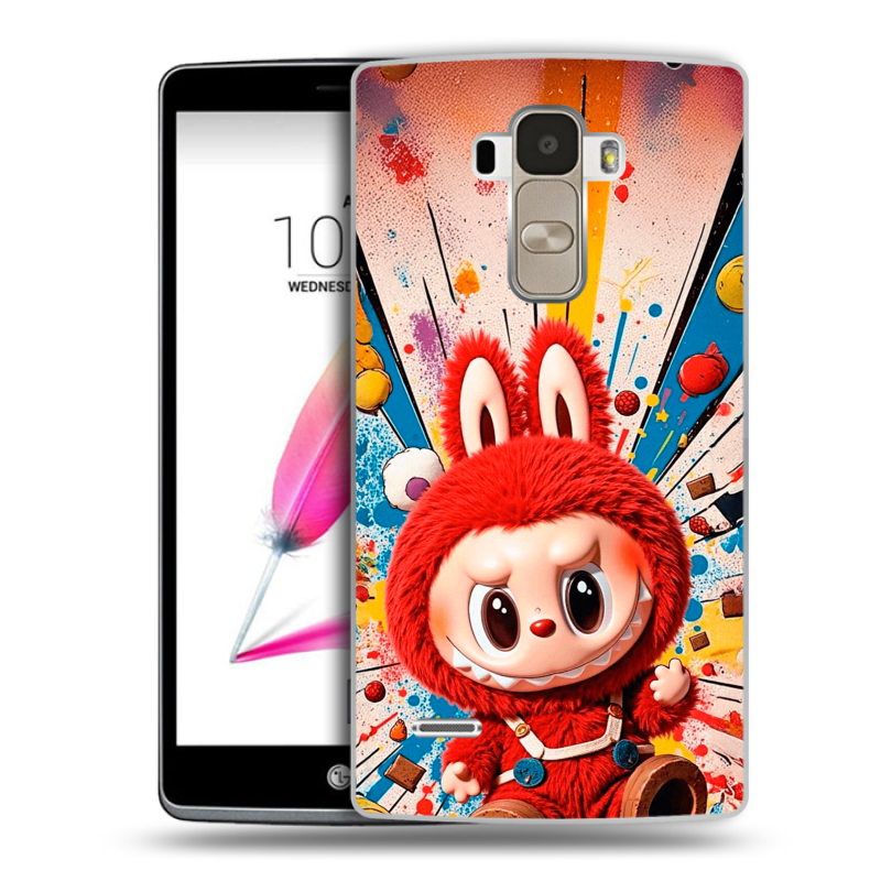 Силиконовый чехол на LG G4 Stylus с принтом Labubu Лабубу Силиконовый чехол на LG G4 Stylus с принтом Labubu Лабубу