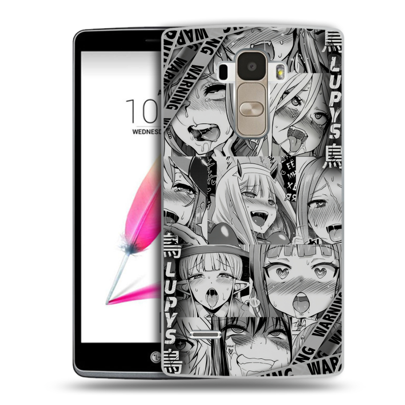 Силиконовый чехол на LG G4 Stylus с принтом Ahegao Ахегао Аниме Силиконовый чехол на LG G4 Stylus с принтом Ahegao Ахегао Аниме