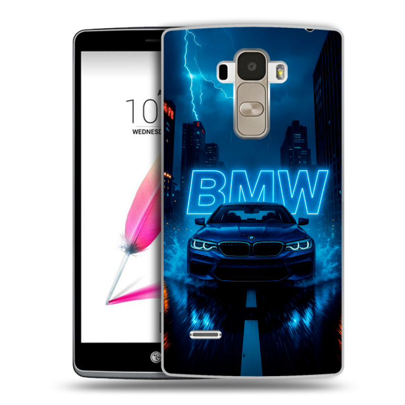 Силиконовый чехол на LG G4 Stylus с принтом BMW БМВ Силиконовый чехол на LG G4 Stylus с принтом BMW БМВ