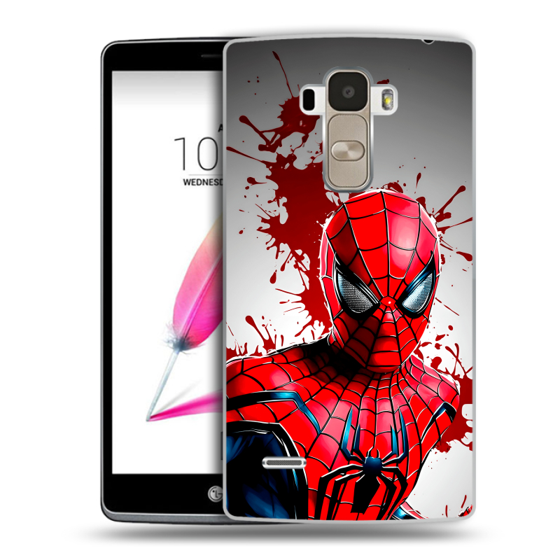 Силиконовый чехол на LG G4 Stylus с принтом Spiderman Человек паук Силиконовый чехол на LG G4 Stylus с принтом Spiderman Человек паук